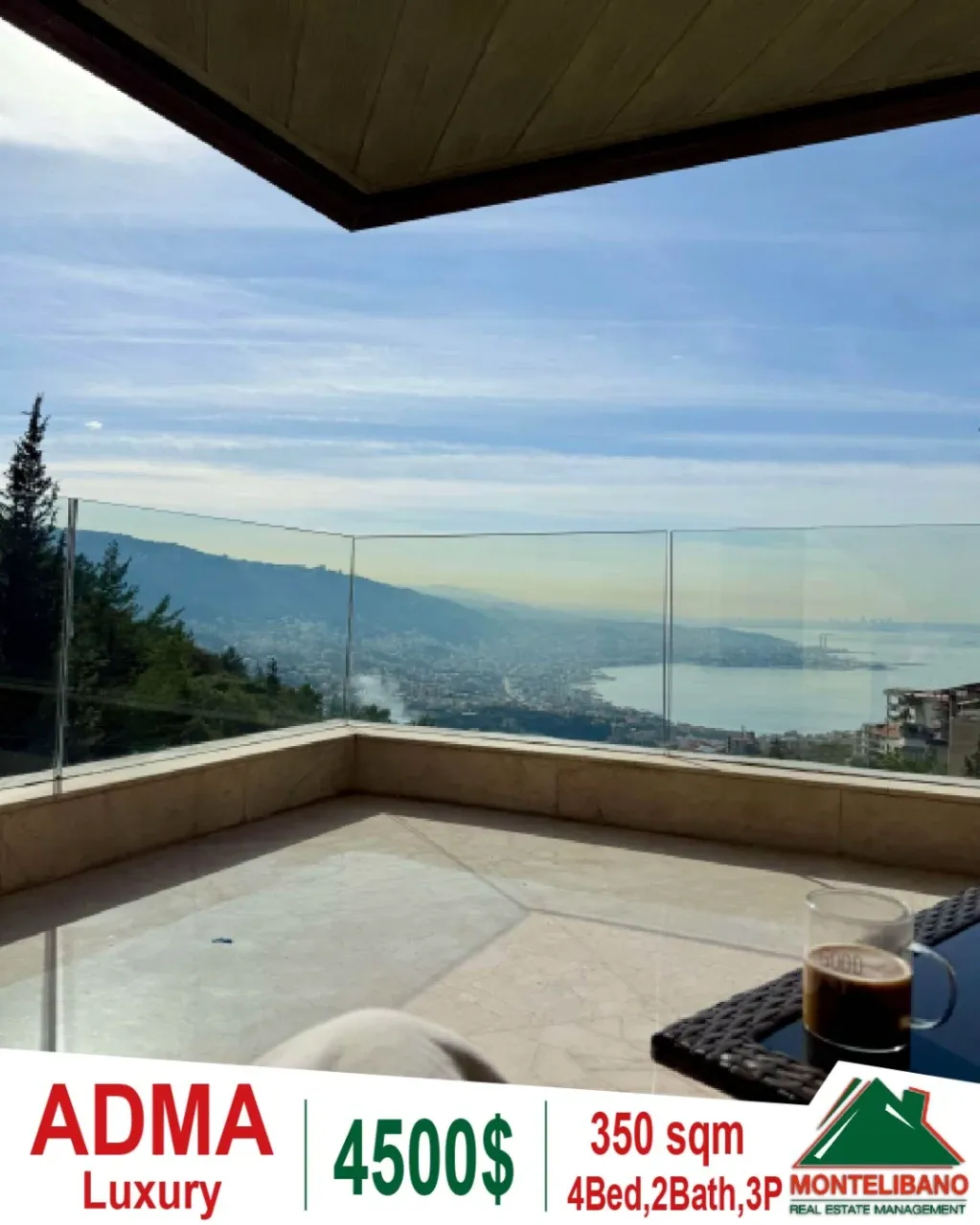 Apartment for rent in Adma w Dafnah, Lebanon