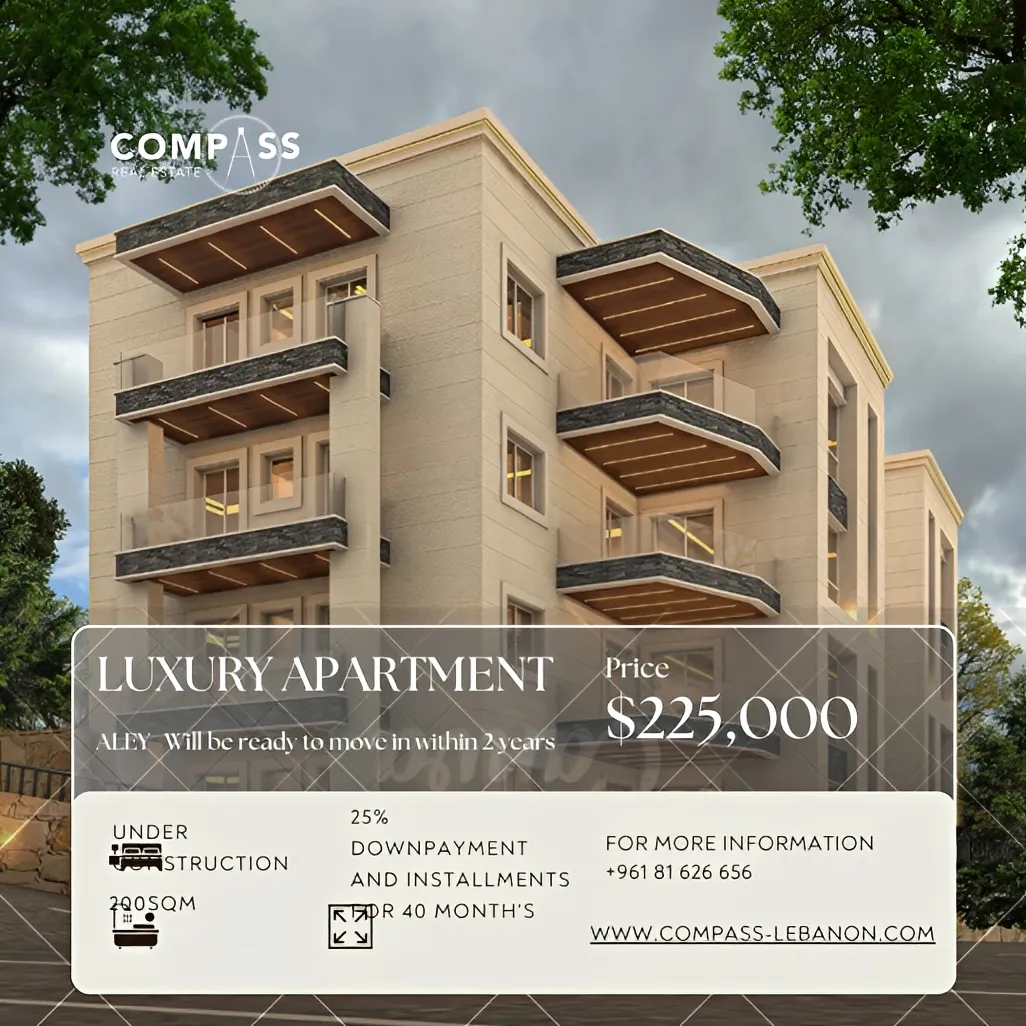 Apartment for sale in Aley