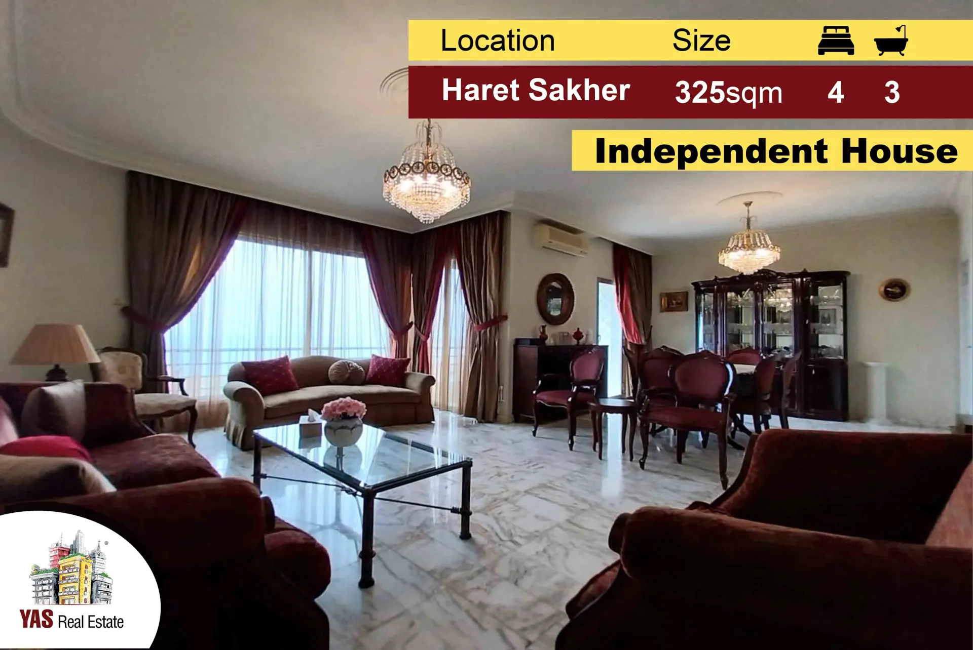 Apartment for Sale in Haret Sakhr - 4 bed, 3 bath