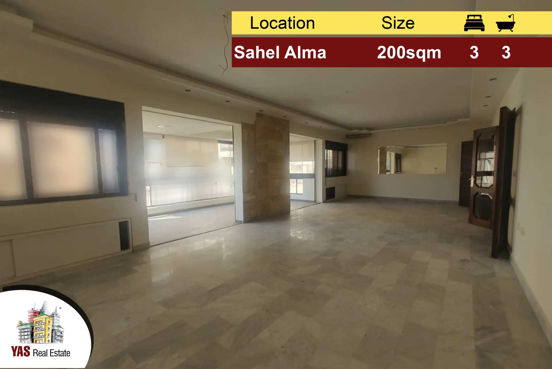 Apartment for Sale in Sahel Alma - 3 bed, 3 bath