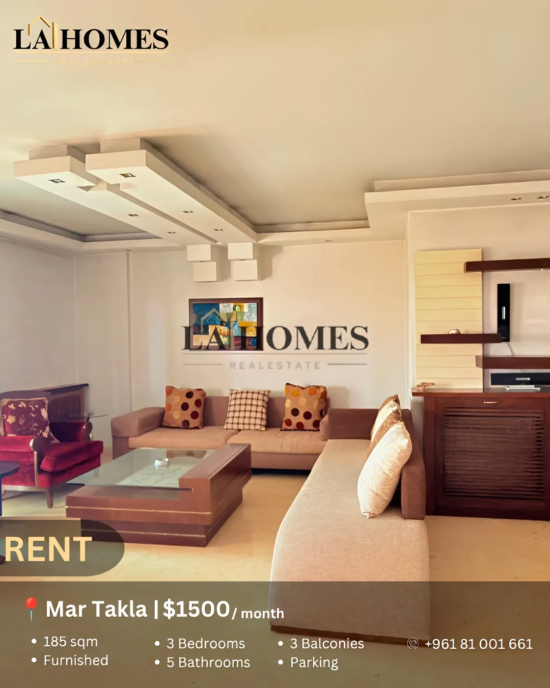 Apartment for rent in Mar Takla