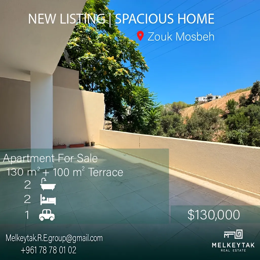 Apartment for sale in Zouk Mosbeh, Lebanon