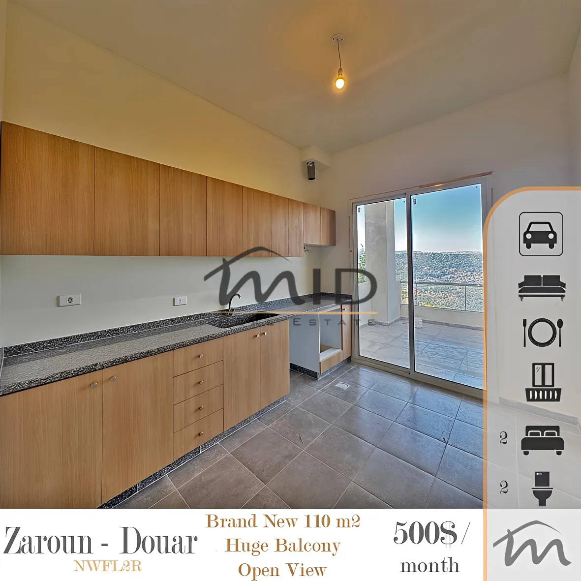 Apartment for rent in Douar, lebanon - 2 bed, 2.0 bath