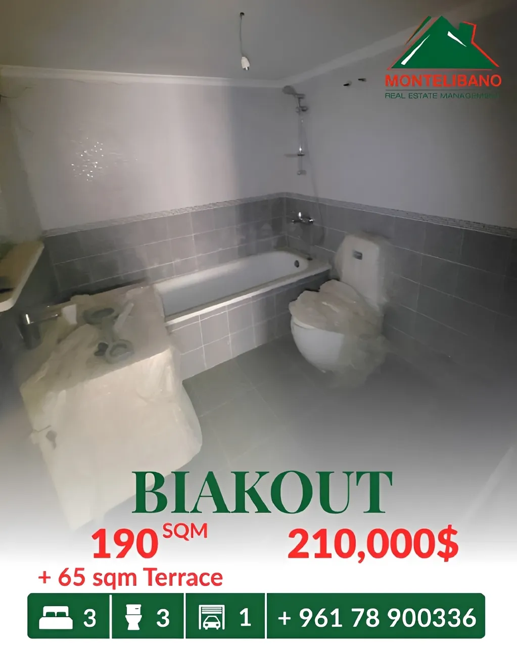 Apartment for sale in Biaqout, Lebanon