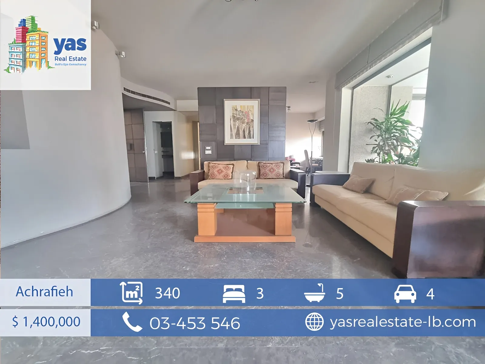 Apartment for Sale in Achrafieh