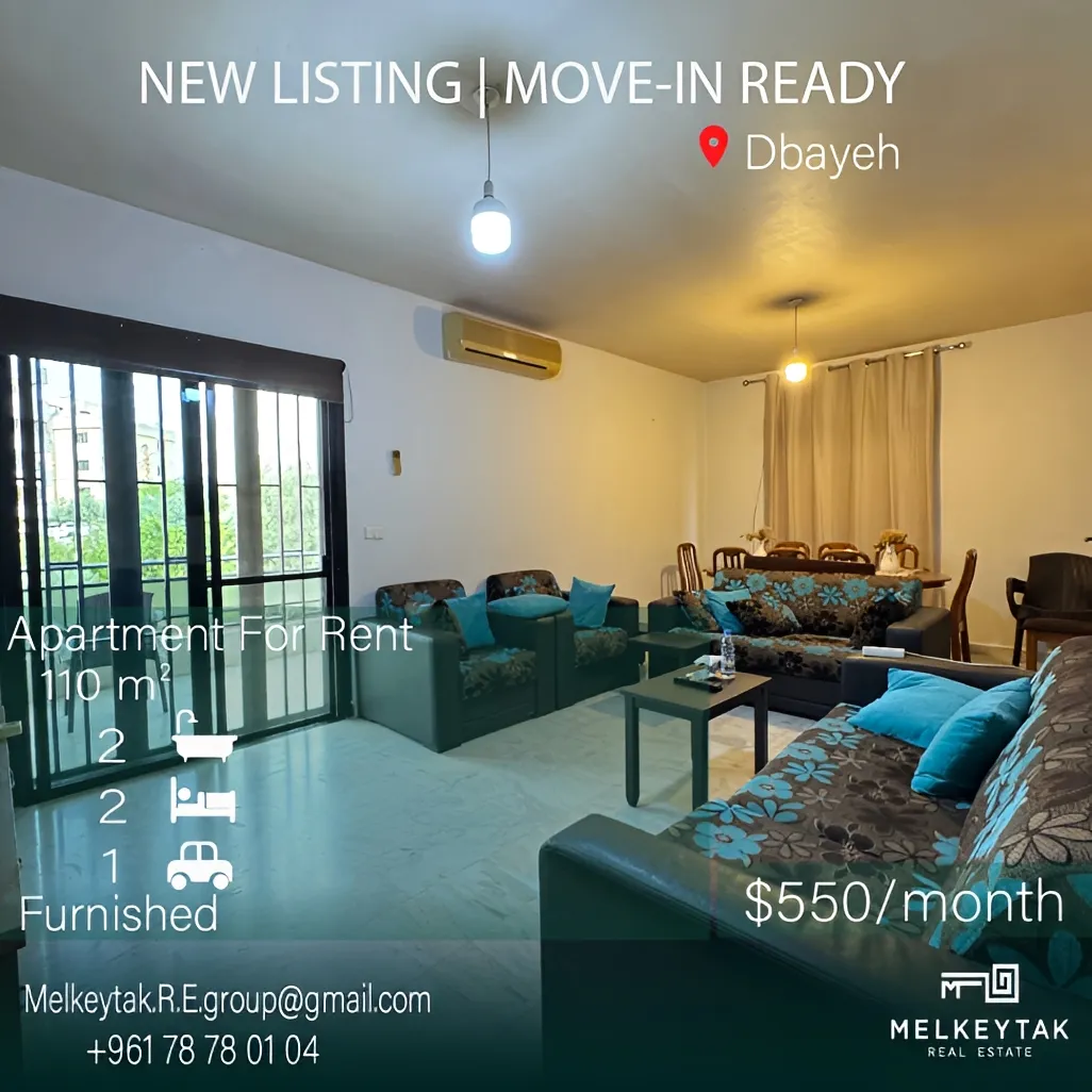 Apartment for rent in Dbayeh, Lebanon