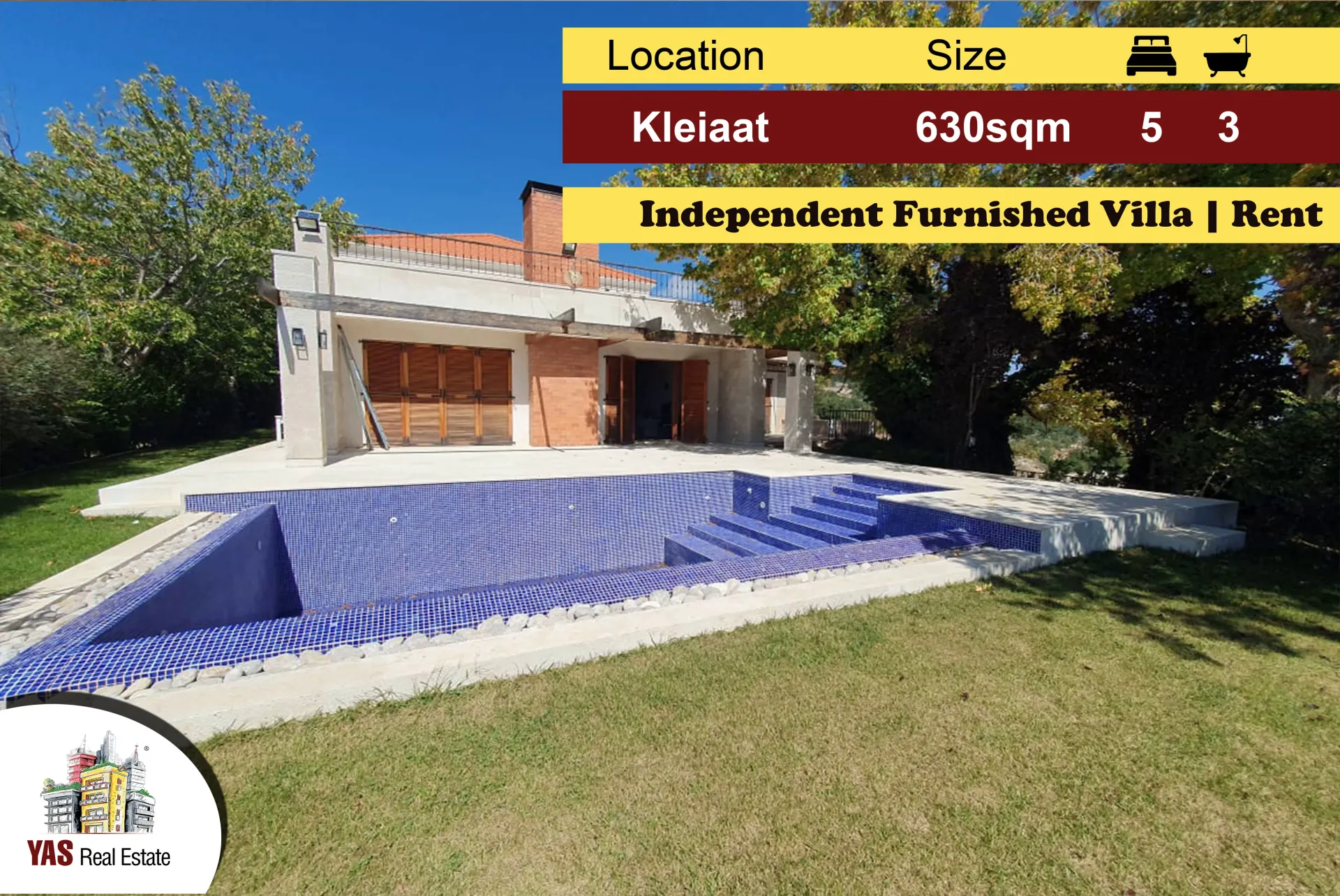 Apartment for Rent in Qleiat - 5 bed, 3 bath