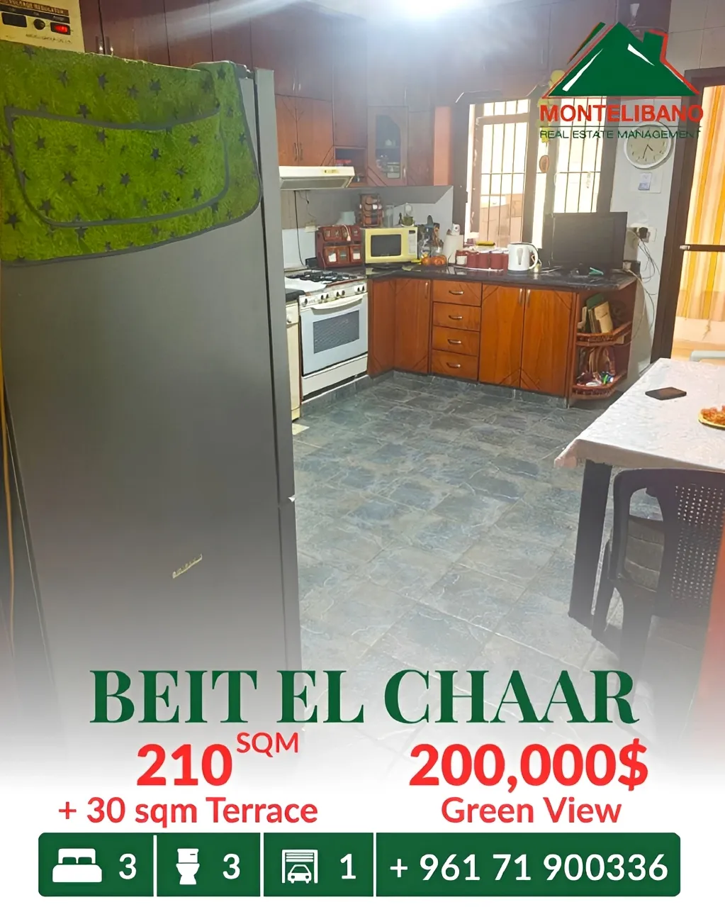 Apartment for sale in Beit El Chaar