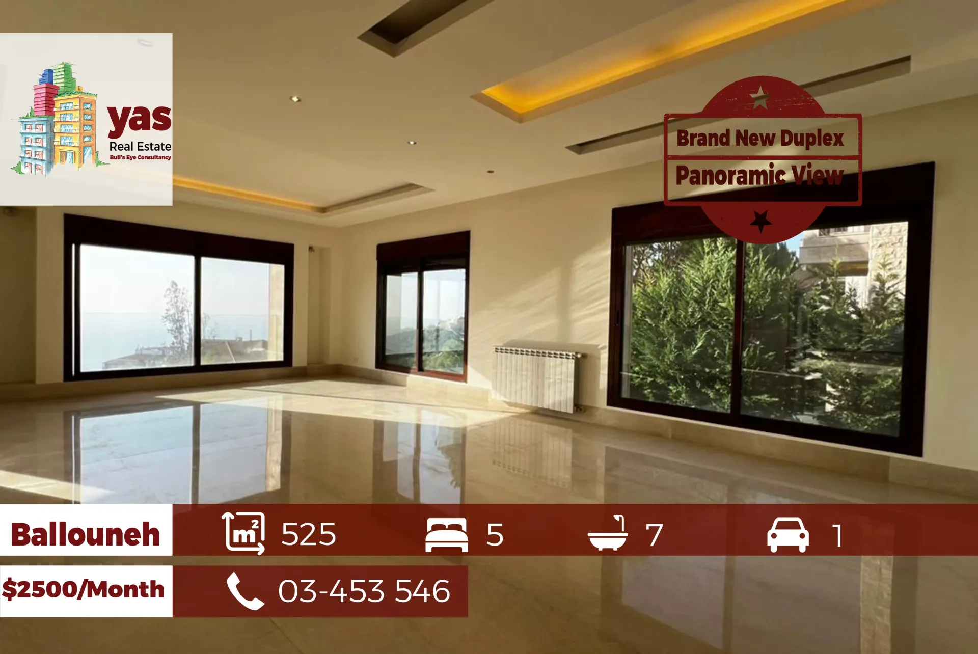Apartment for Rent in Ballouneh