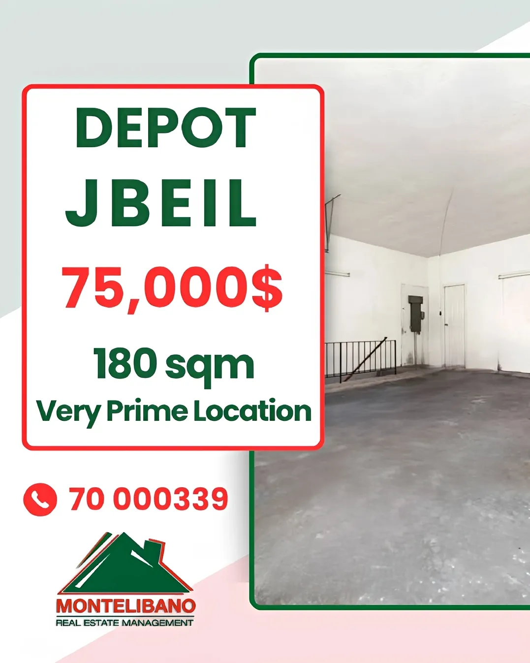 Warehouse for sale in Jbeil, Lebanon