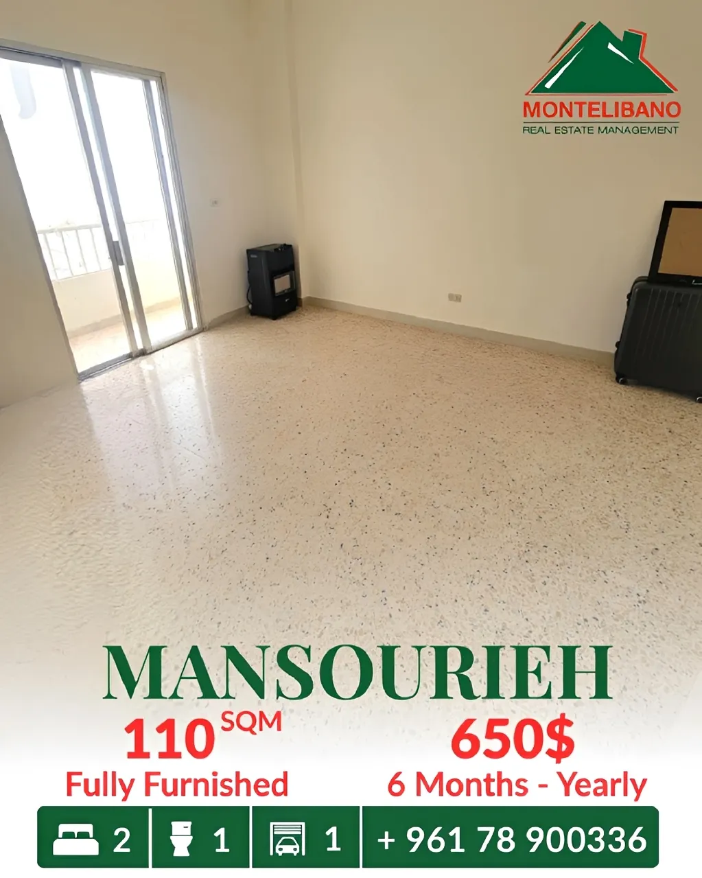 Apartment for rent in Mansourieh, Lebanon