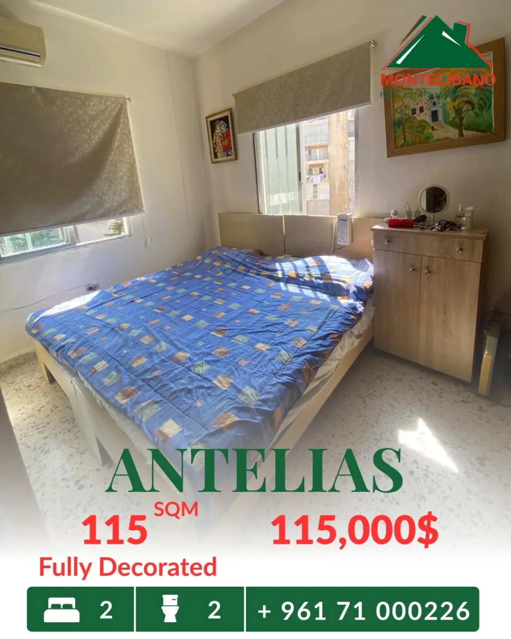 Apartment for sale in Antelias, Lebanon