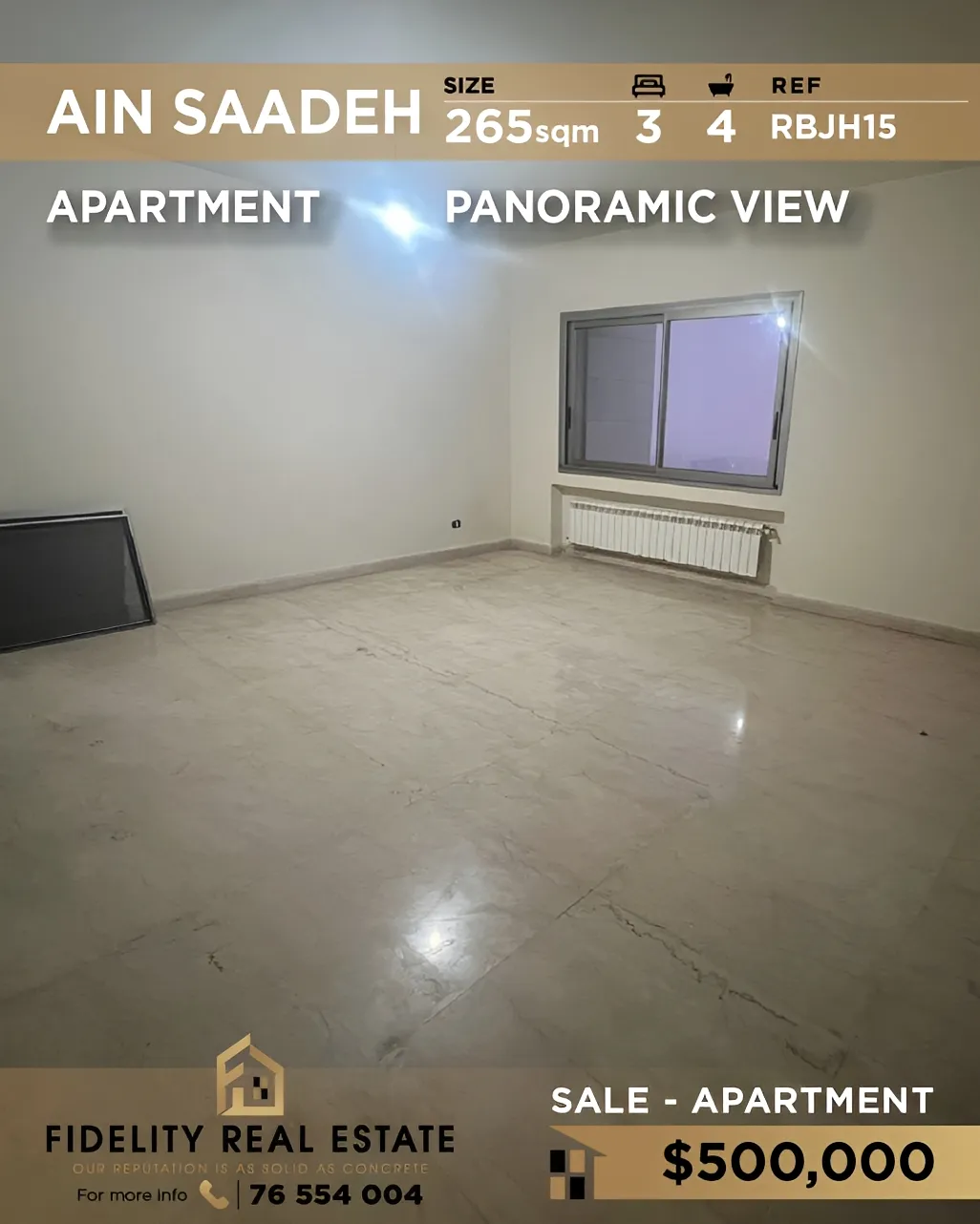 Apartment for sale in Ain Saadeh, Lebanon - 3 bed, 4 bath