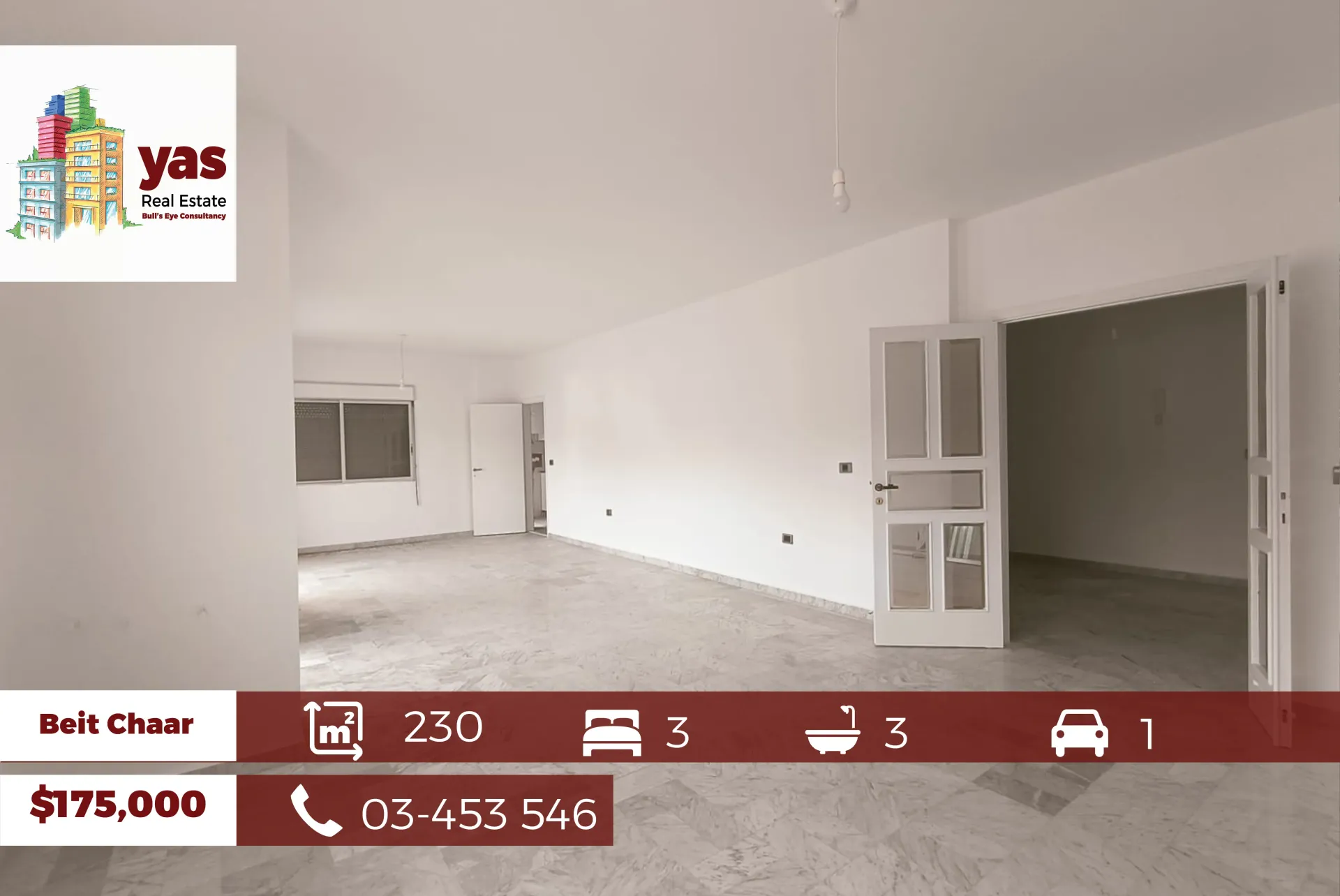 Apartment for Sale in Beit El Chaar - 3 bed, 3 bath