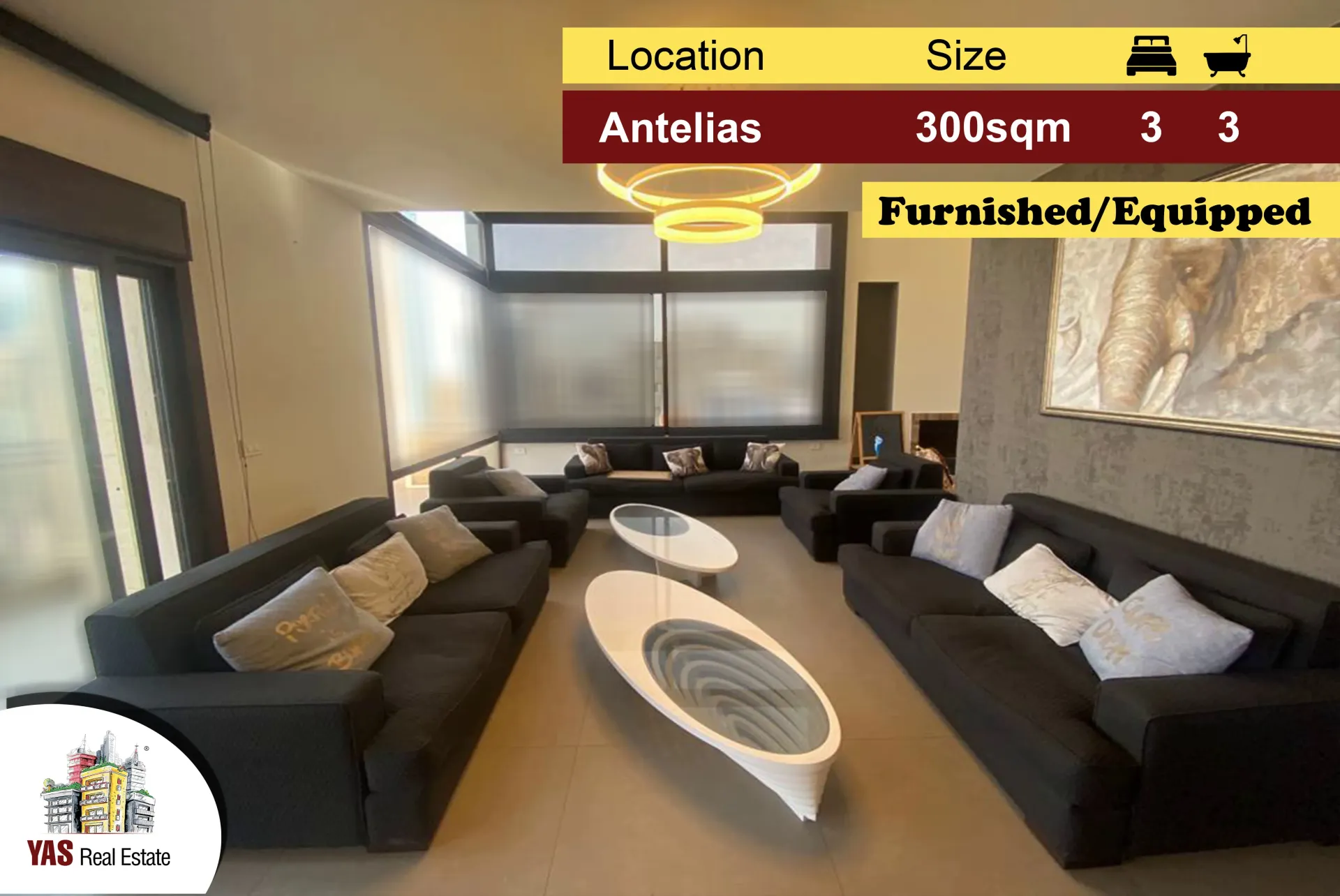 Apartment for Sale in Antelias - 3 bed, 3 bath