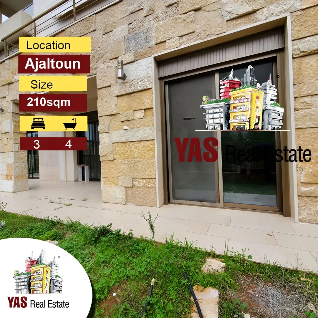 Apartment for Sale in Ajaltoun - 3 bed, 4 bath