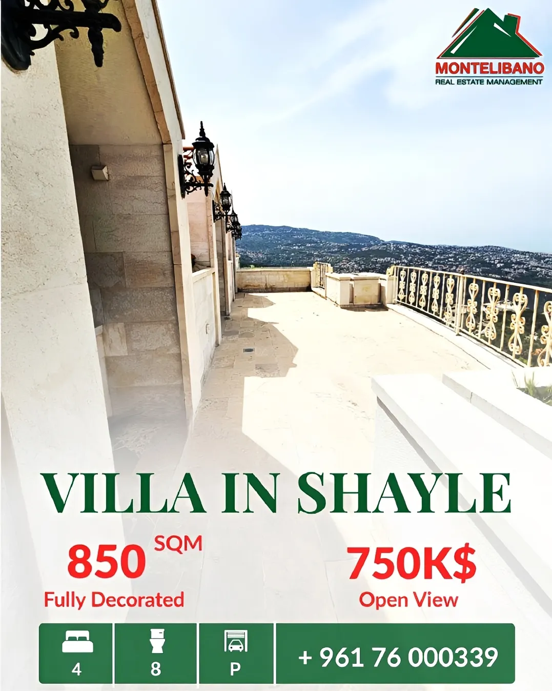 Villa for sale in Sehayleh, Lebanon