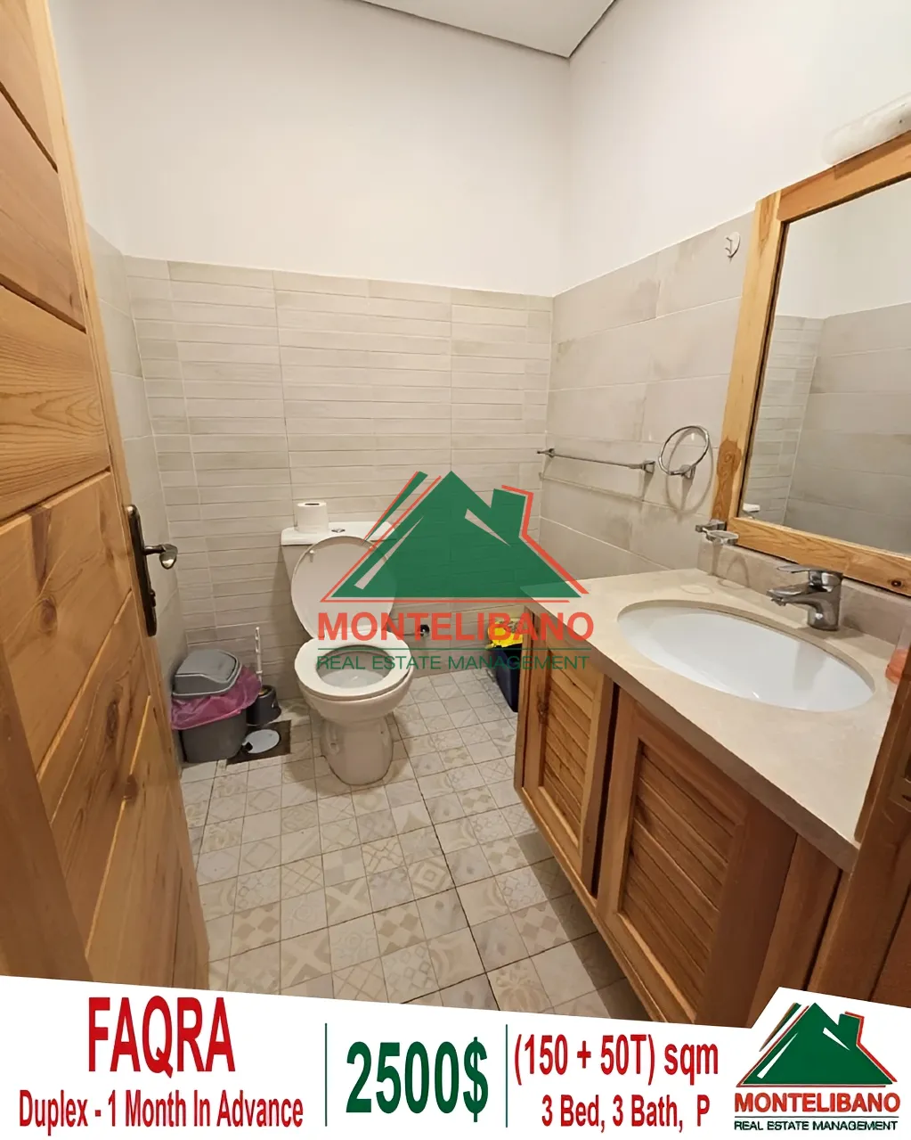 Duplex for rent in Faqra, Lebanon