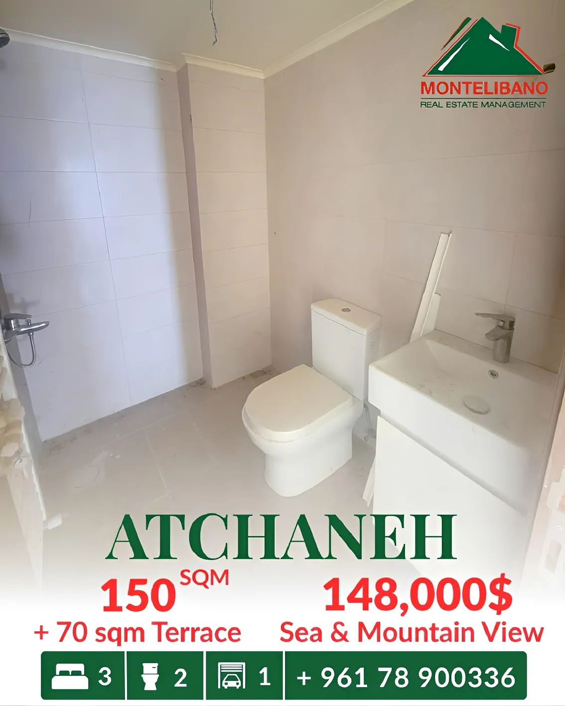 Apartment for sale in Aatchane, Lebanon