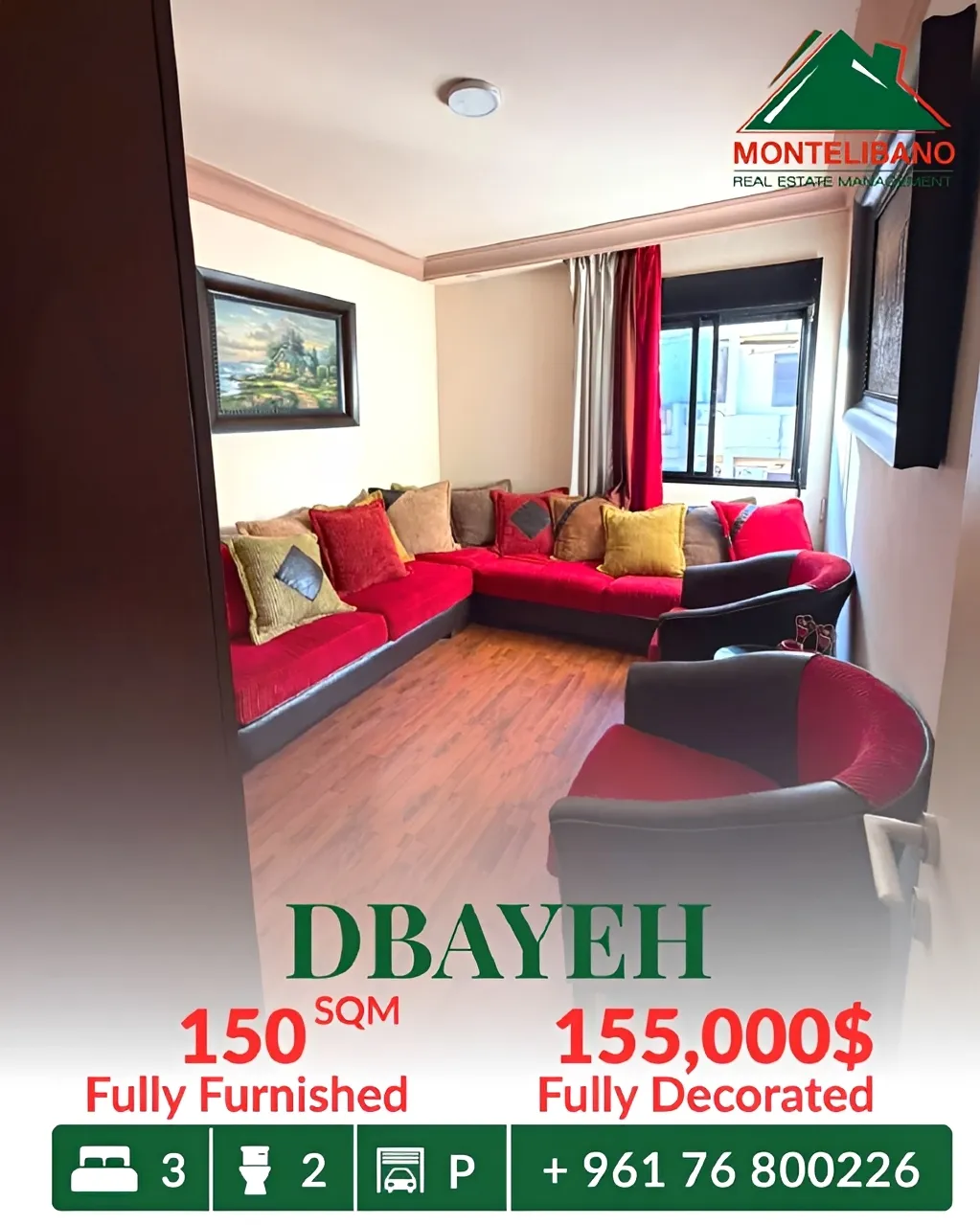 Apartment for sale in Dbayeh
