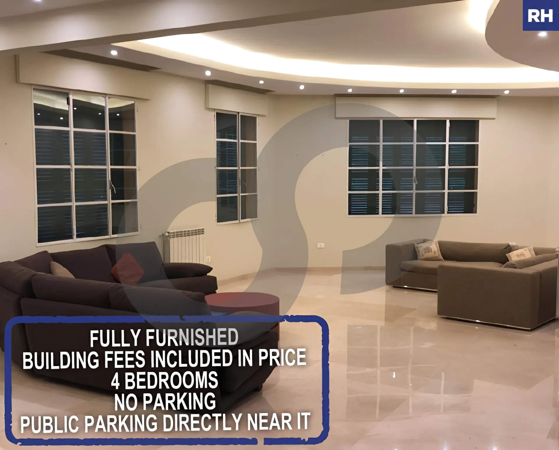 Apartment for Rent in Saifi Village, Beirut, Lebanon - 4 bed, 4 bath