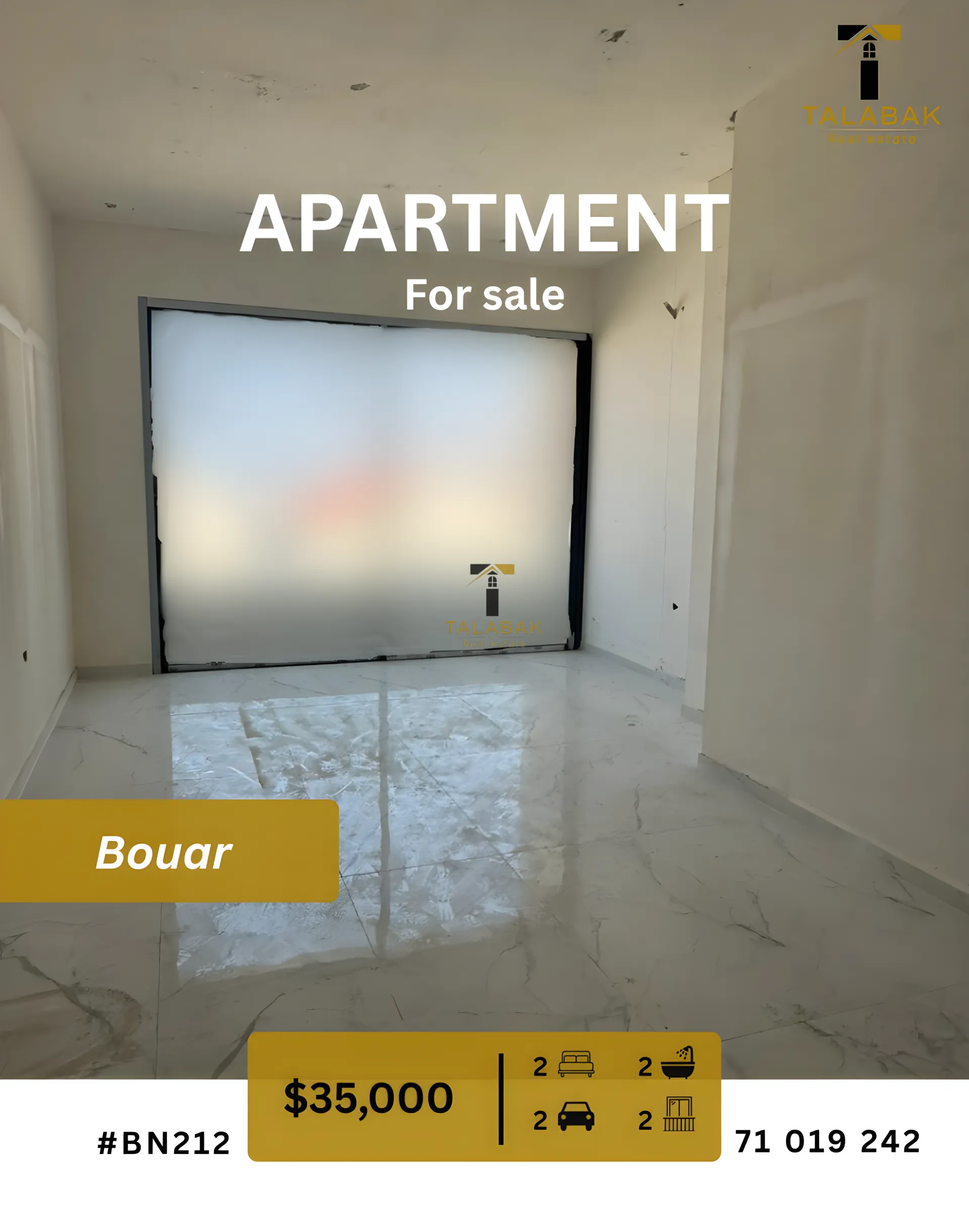 Apartment for sale in Bouar, Lebanon