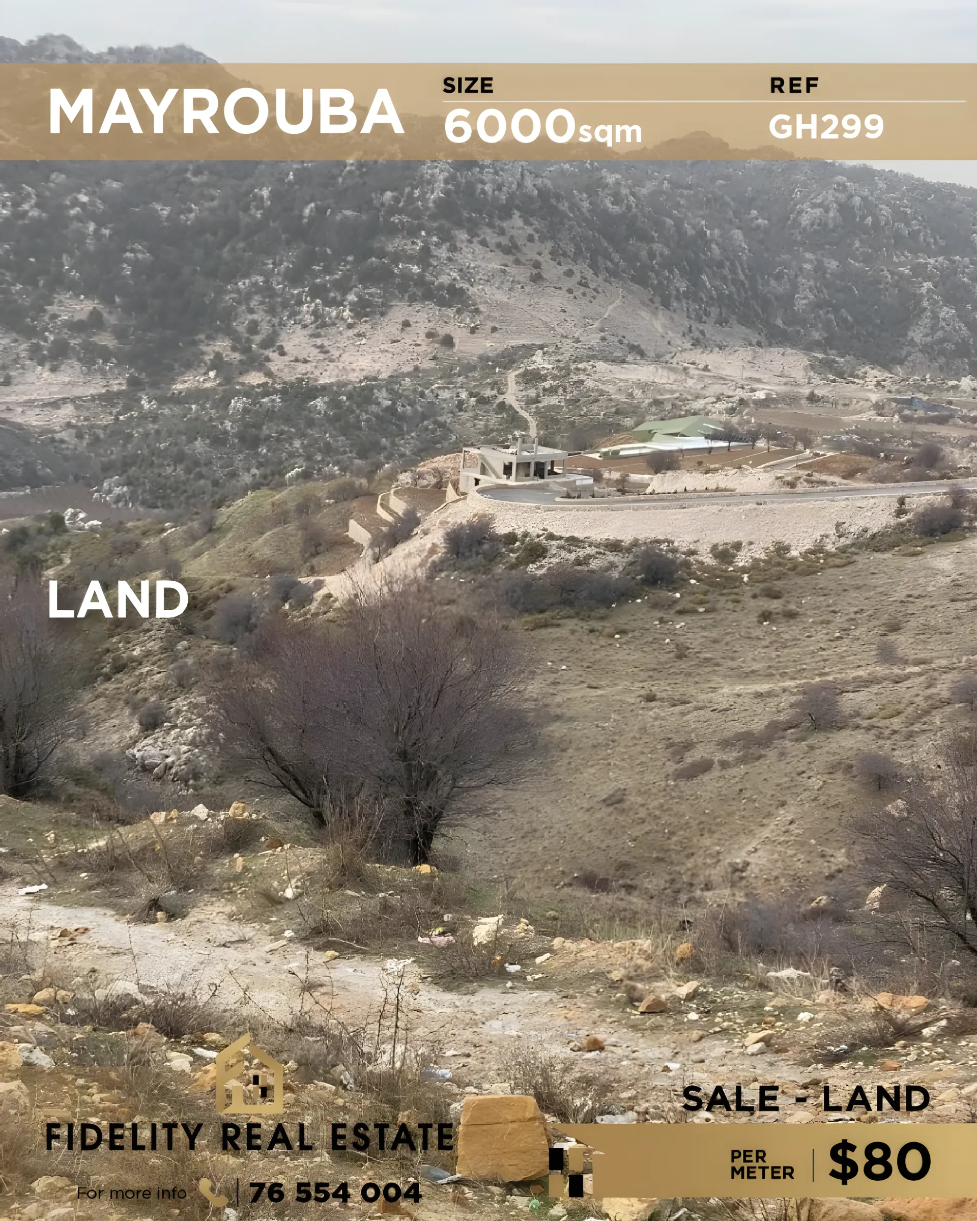 Residential Land for sale in Mayrouba, Lebanon
