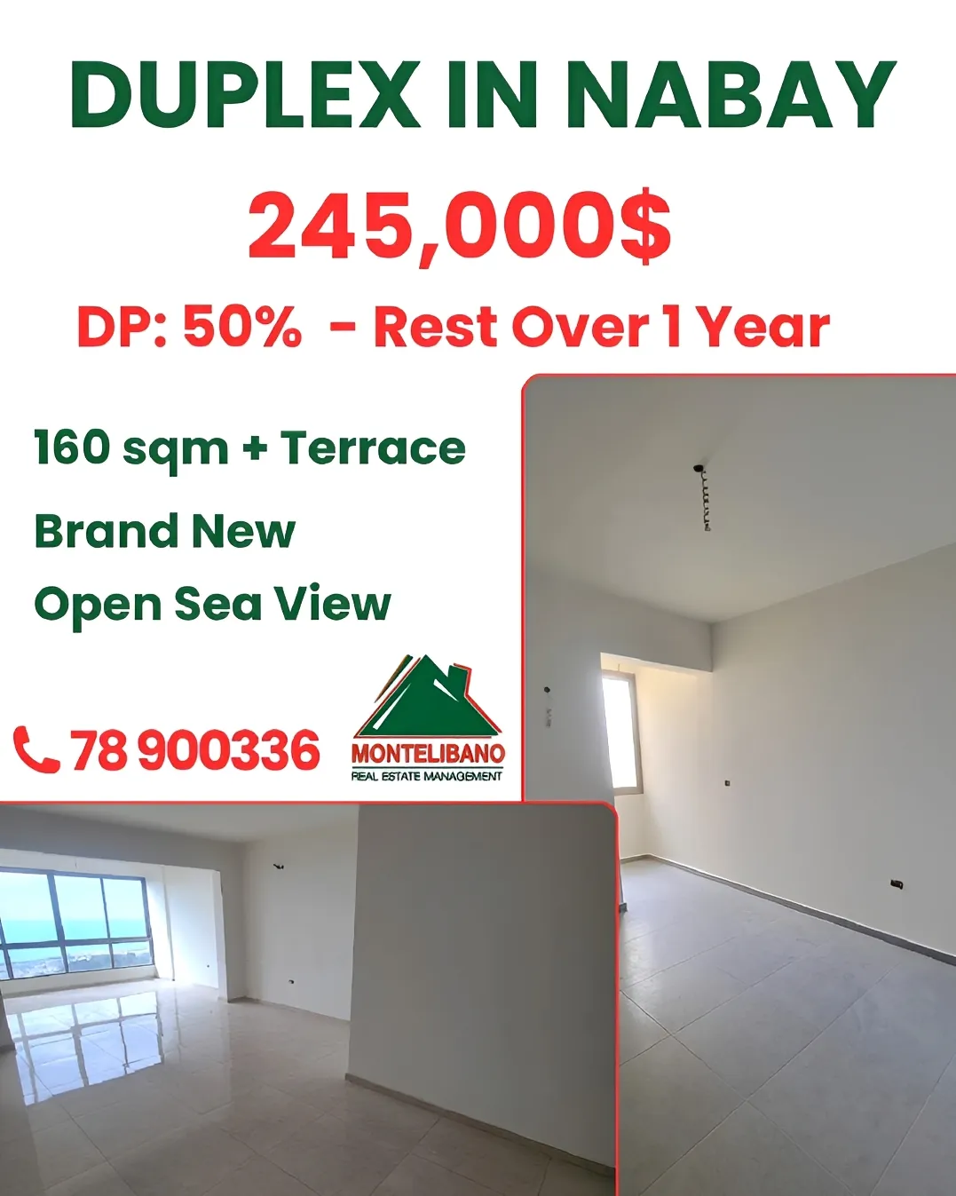 Duplex for sale in Nabiyeh, Lebanon - 3 bed, 3 bath