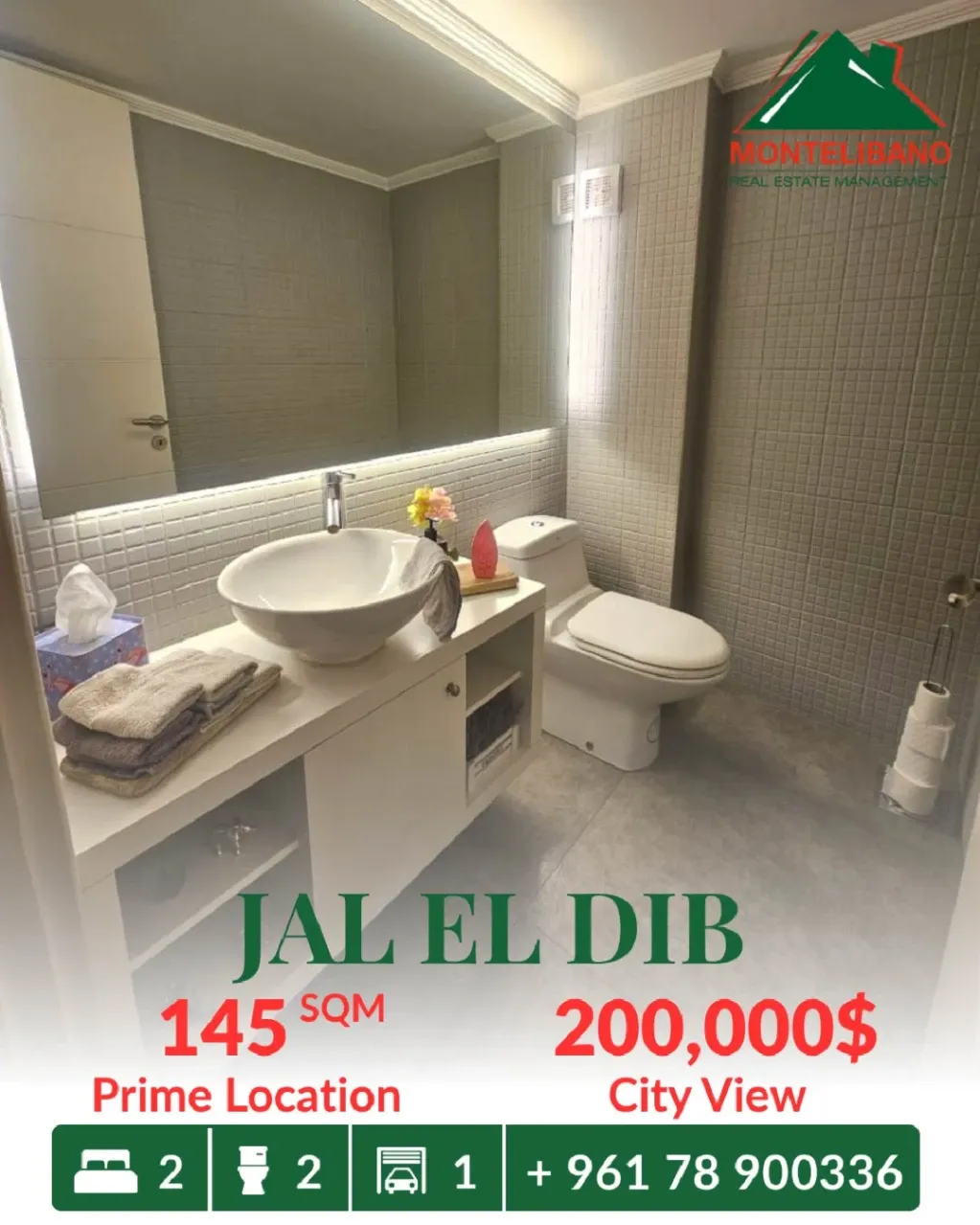 Apartment for sale in Jal El Dib, Lebanon