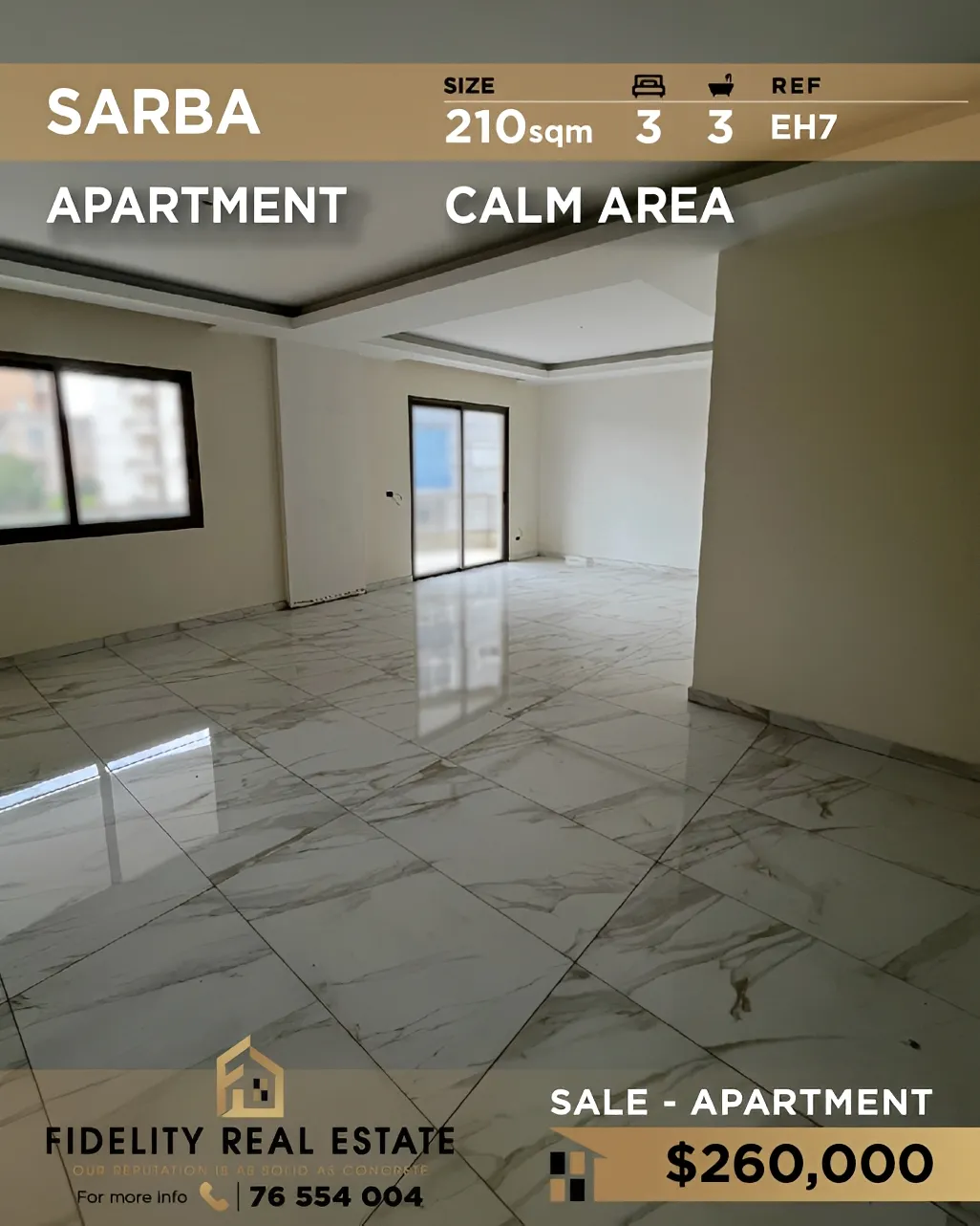 Apartment for sale in Sarba, Lebanon