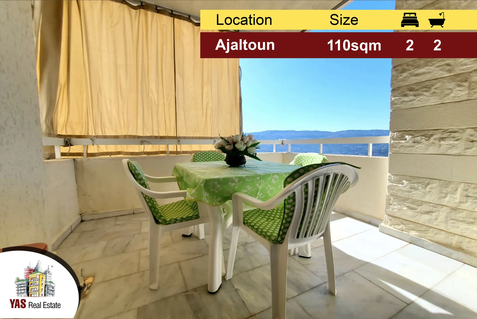 Apartment for Sale in Ajaltoun