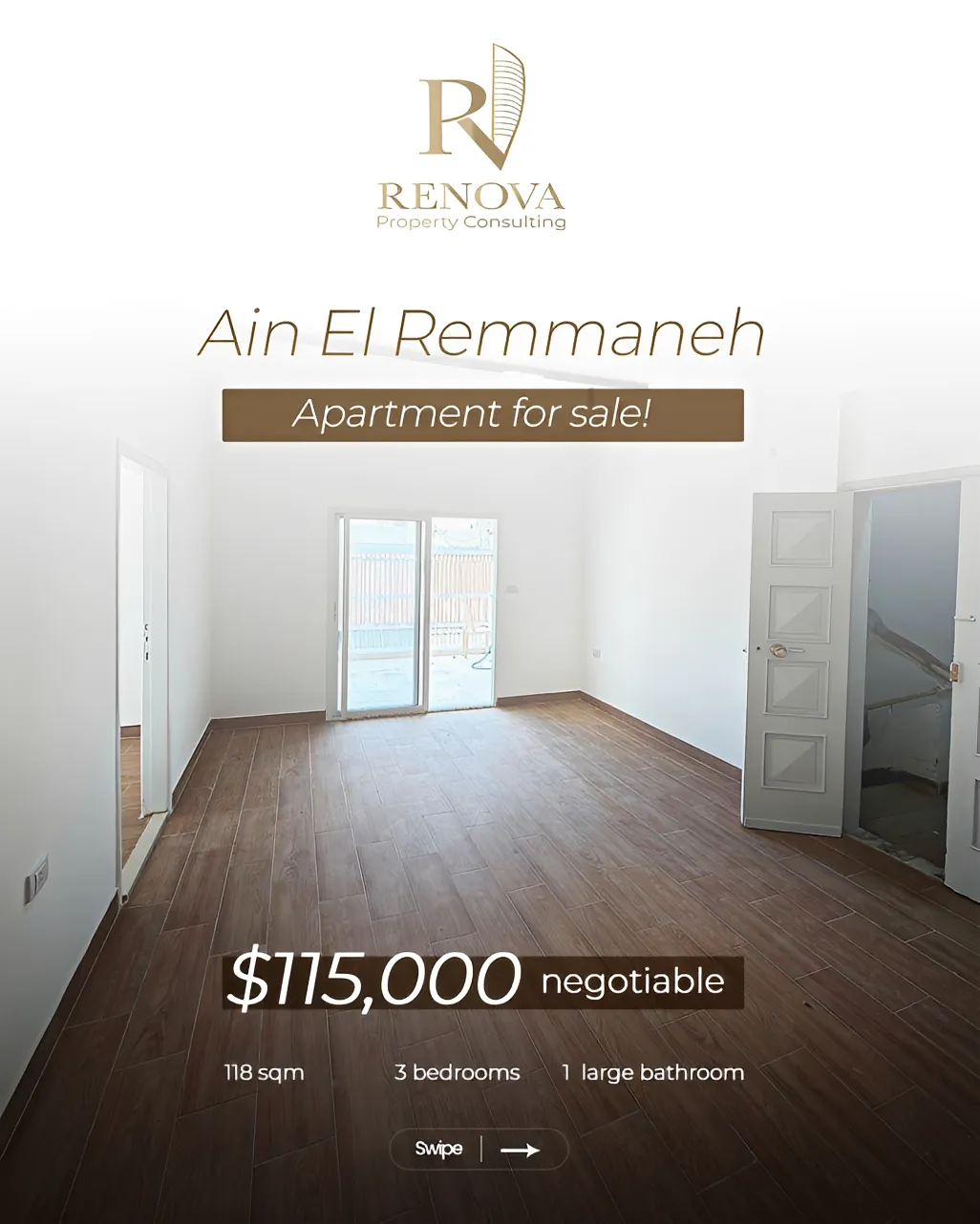 Apartment for sale in Forn El Chebbak