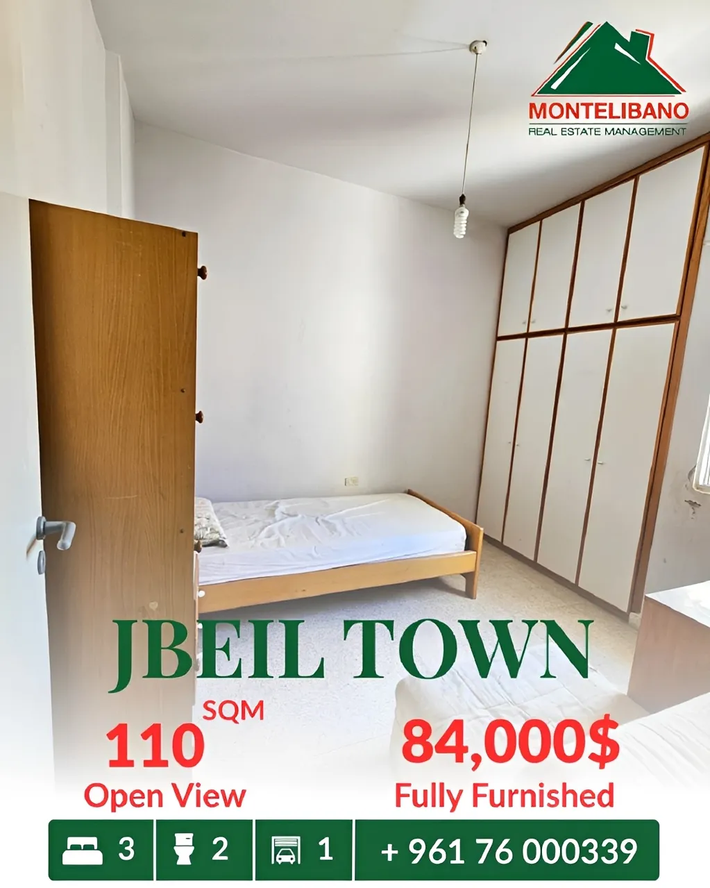 Apartment for sale in Jbeil, Lebanon - 3 bed, 2 bath