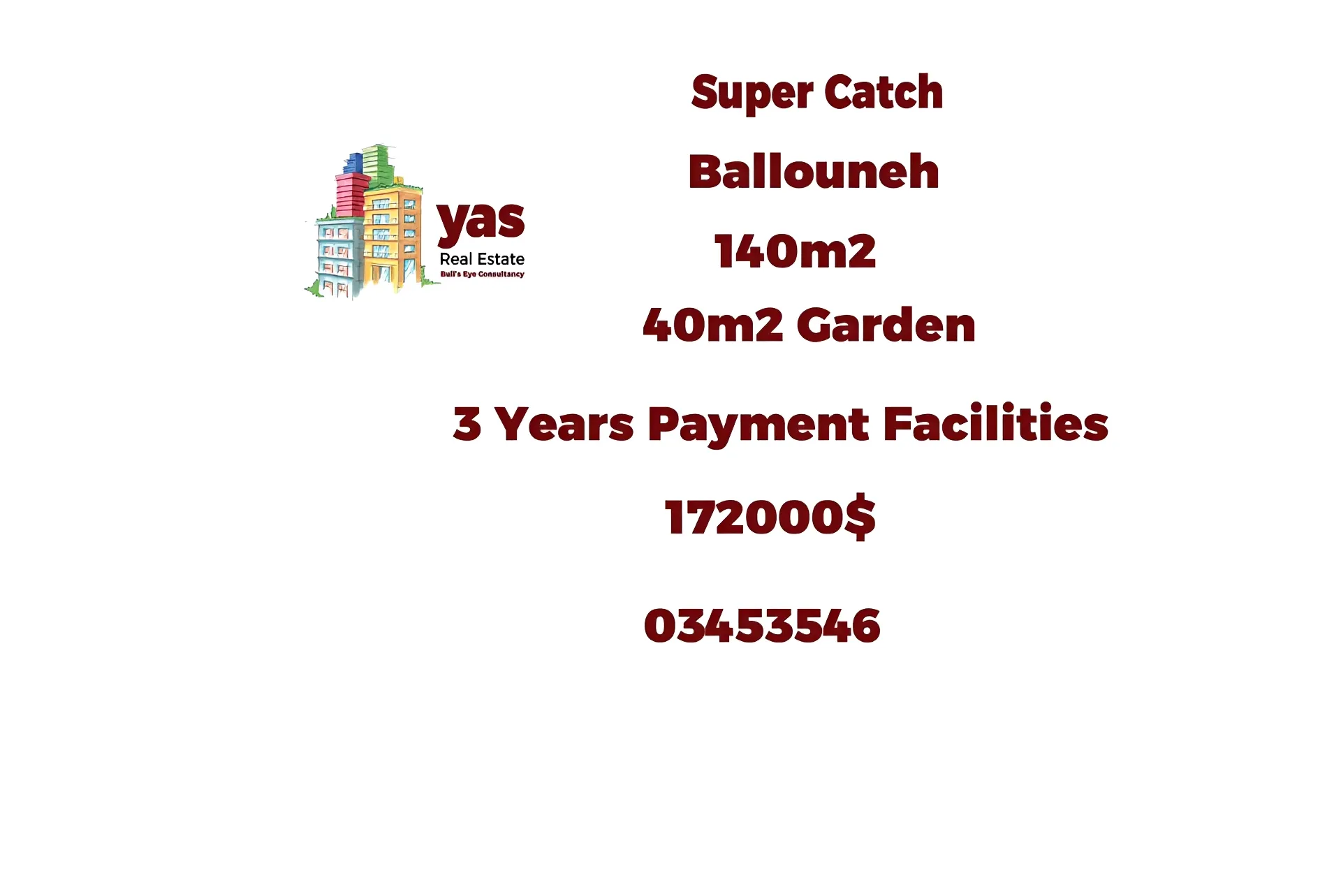 Apartment for Sale in Ballouneh