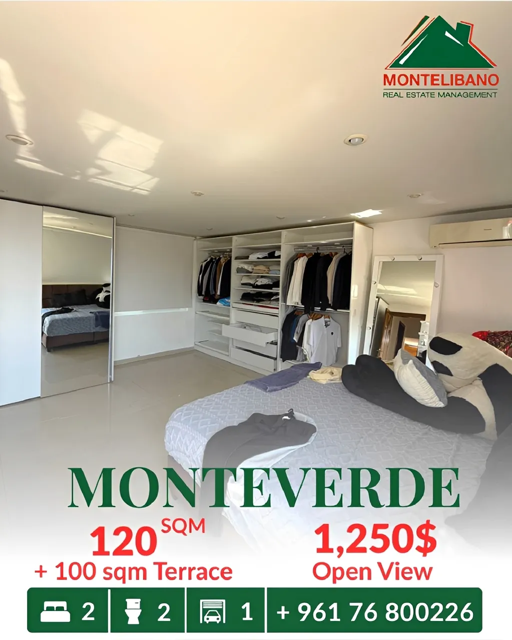 Apartment for rent in Monteverde Main Street، Lebanon