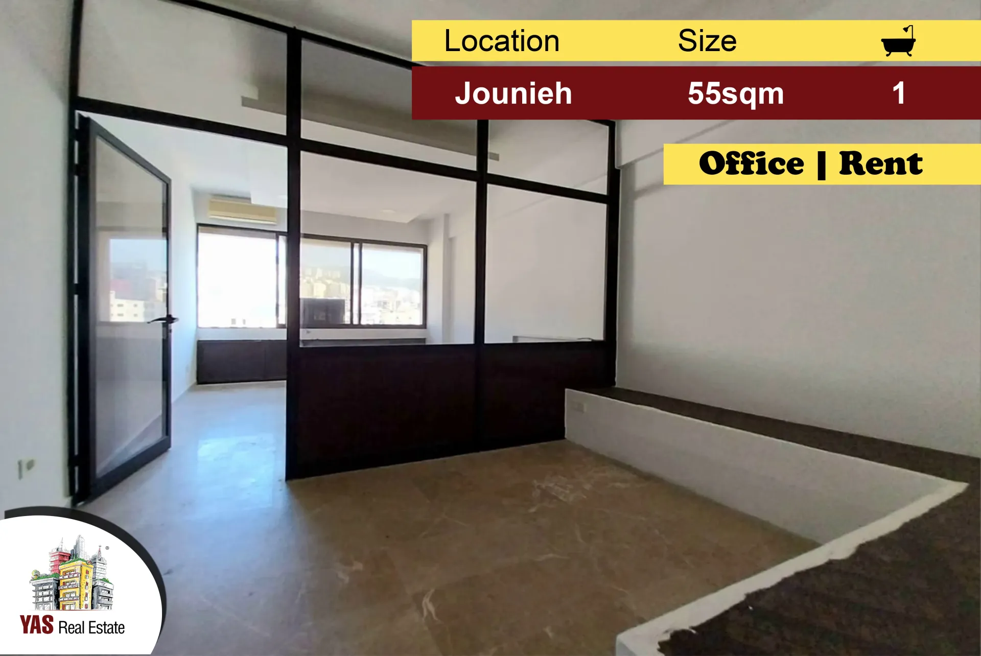 Office for rent in Jounieh