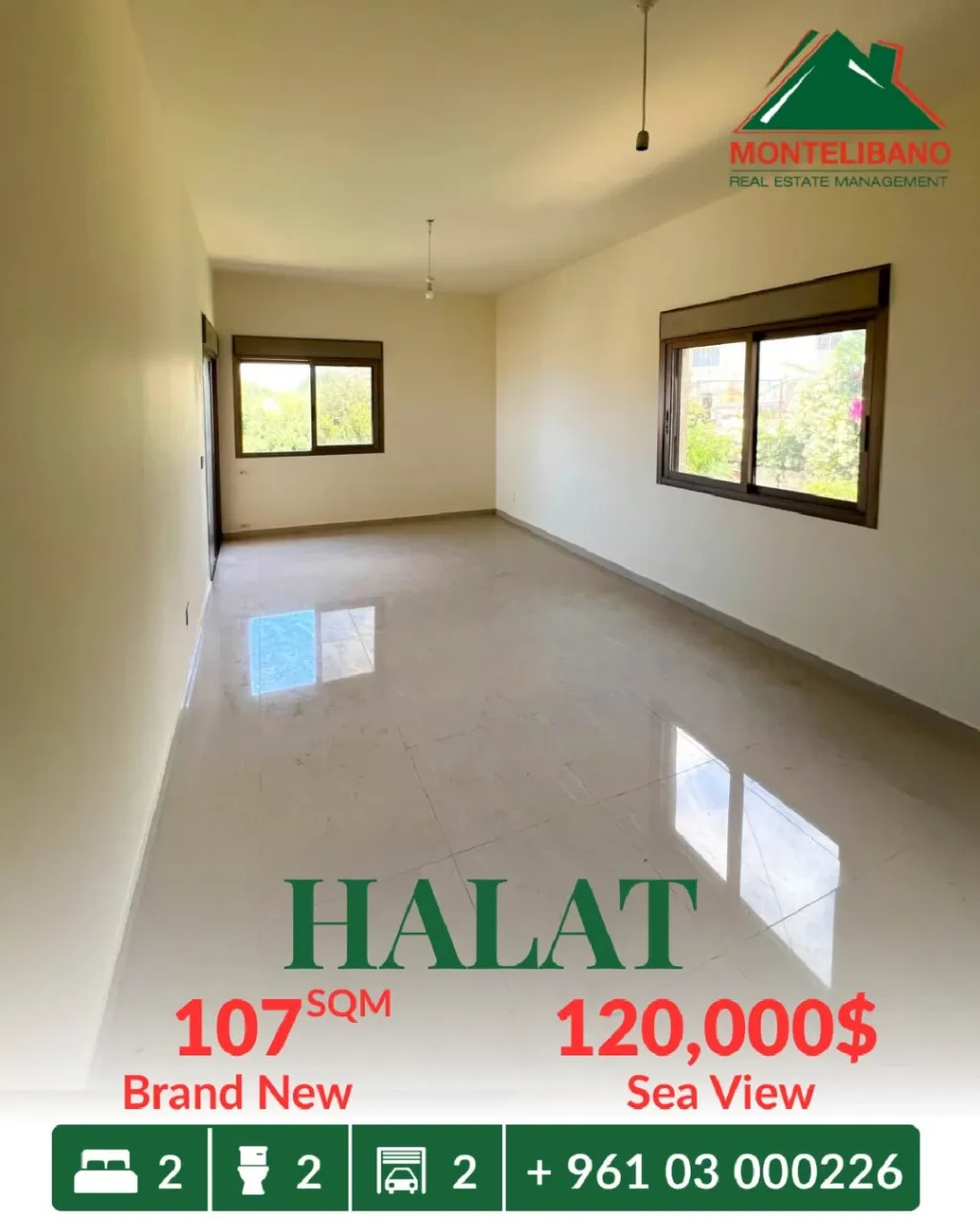 Apartment for sale in Halat, Lebanon