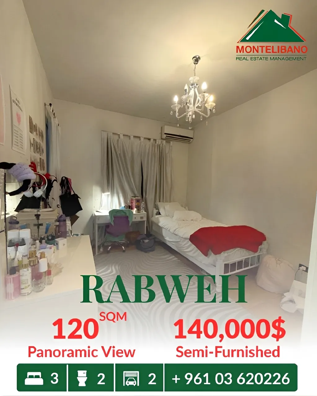 Apartment for sale in Rabweh, Bayrut, Lebanon
