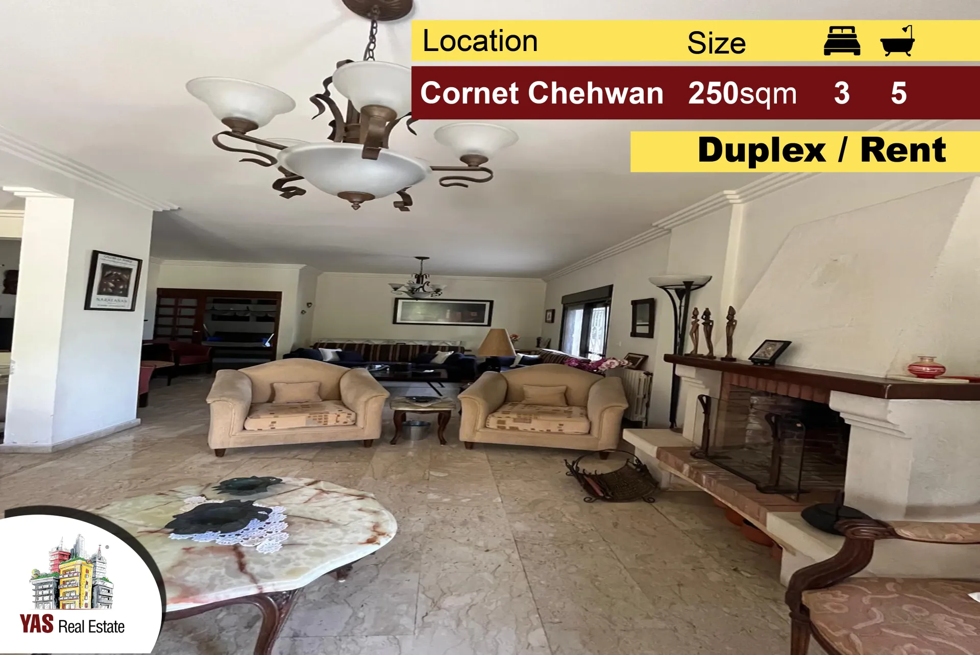 Apartment for Rent in Qornet Shahwane - 3 bed, 5 bath