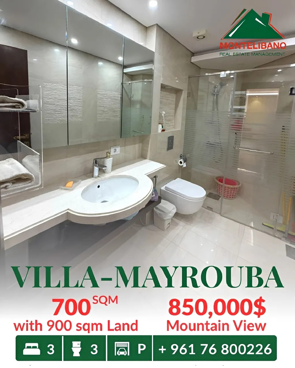 Villa for sale in Mayrouba, Lebanon
