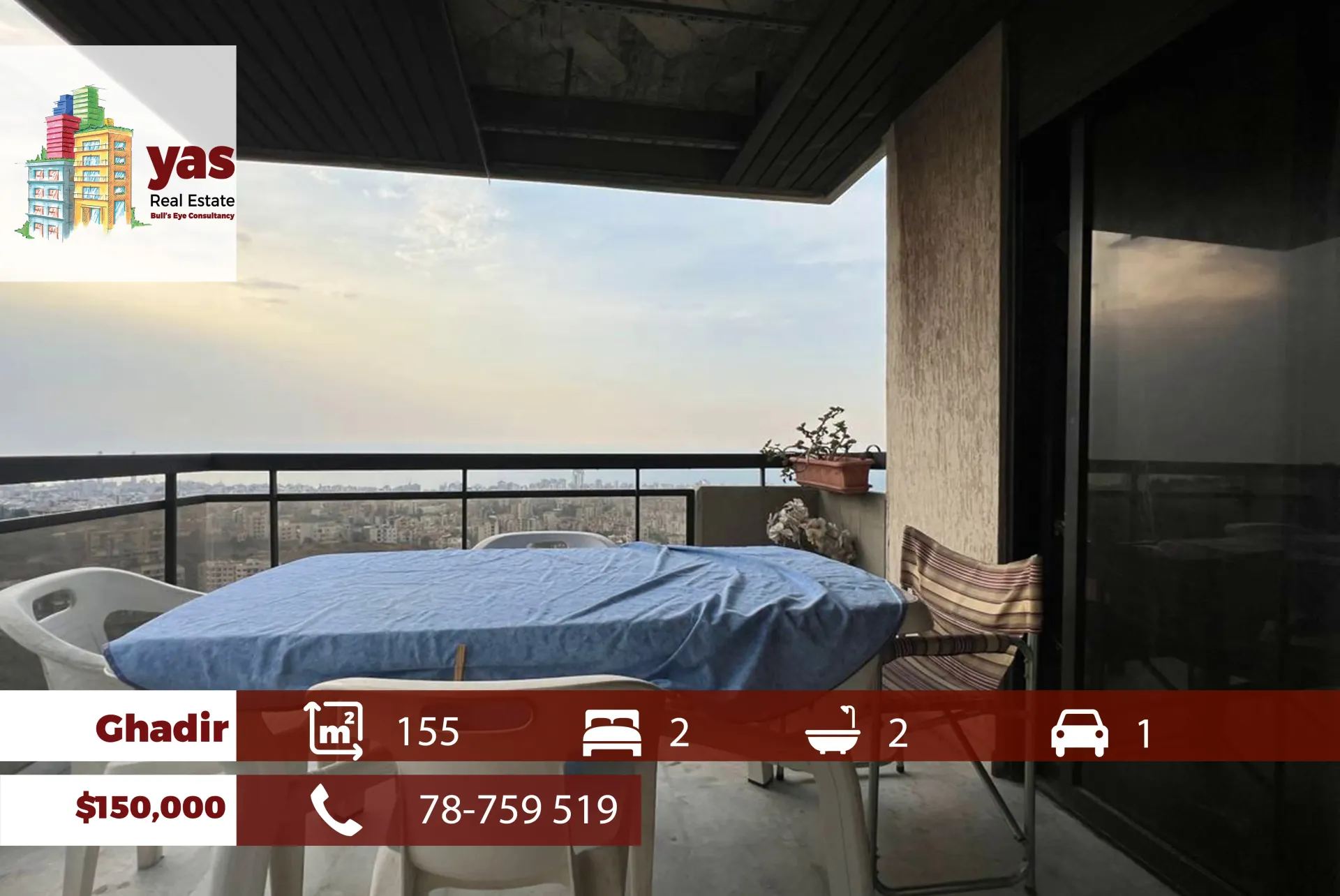 Apartment for Sale in Ghadir - 2 bed, 2 bath
