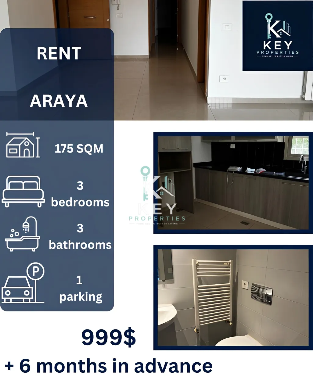Apartment for rent in Aaraiya, Lebanon