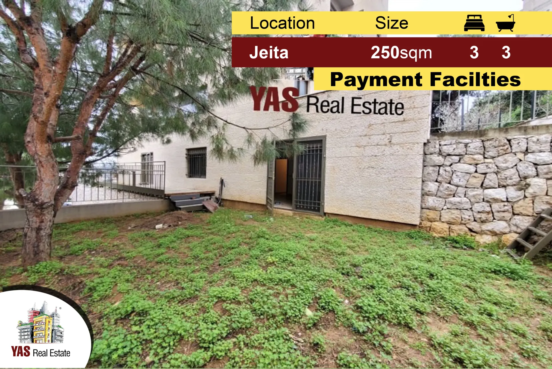Apartment for Sale in Jeita - 3 bed, 3 bath