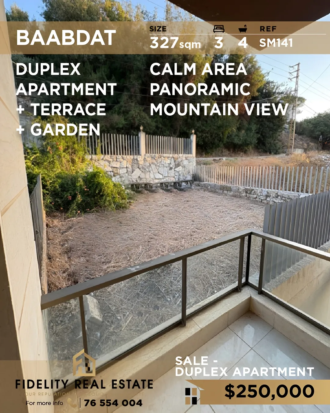Duplex for sale in Baabdat, Lebanon - 3 bed, 4 bath
