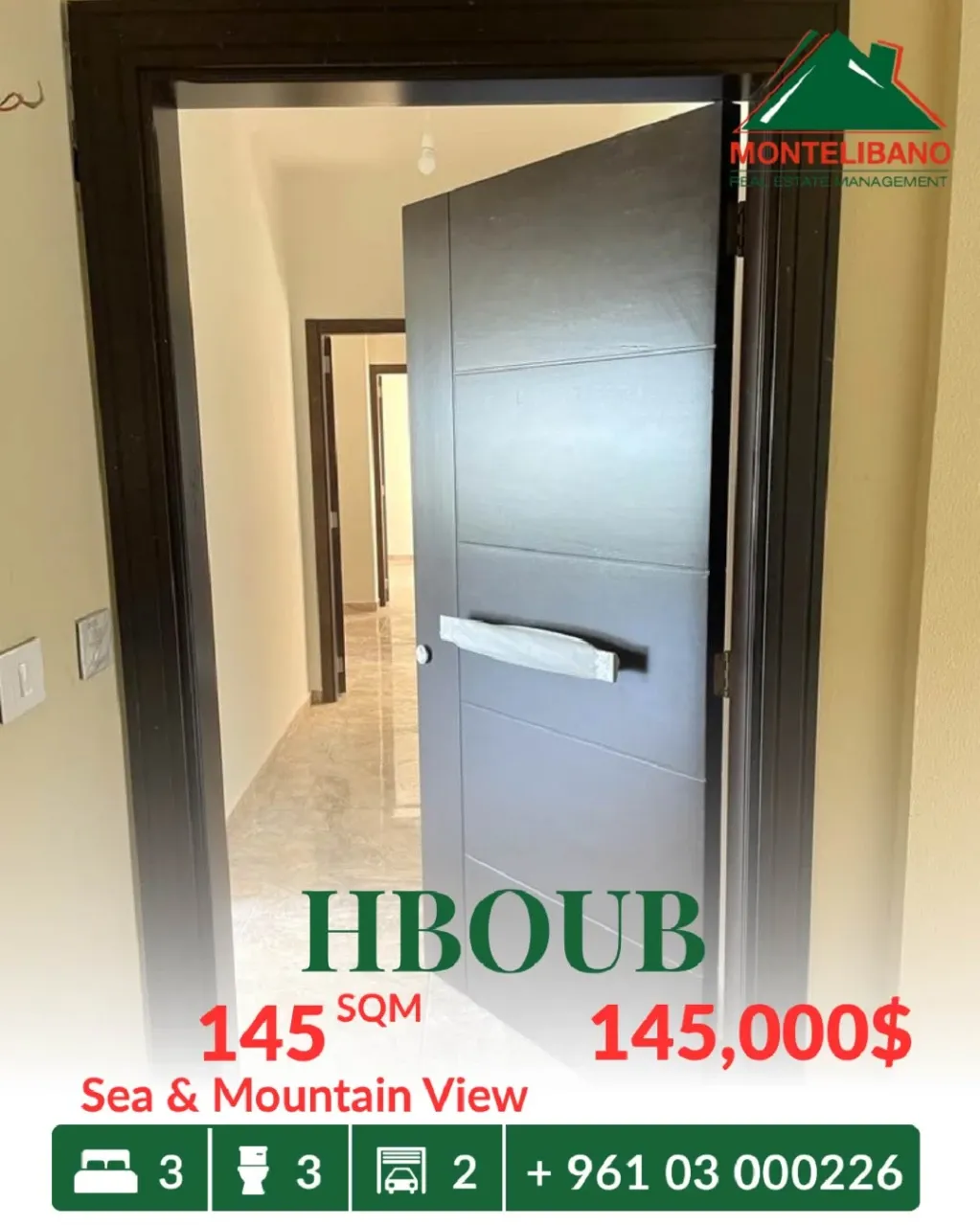 Apartment for sale in Habboub, Lebanon