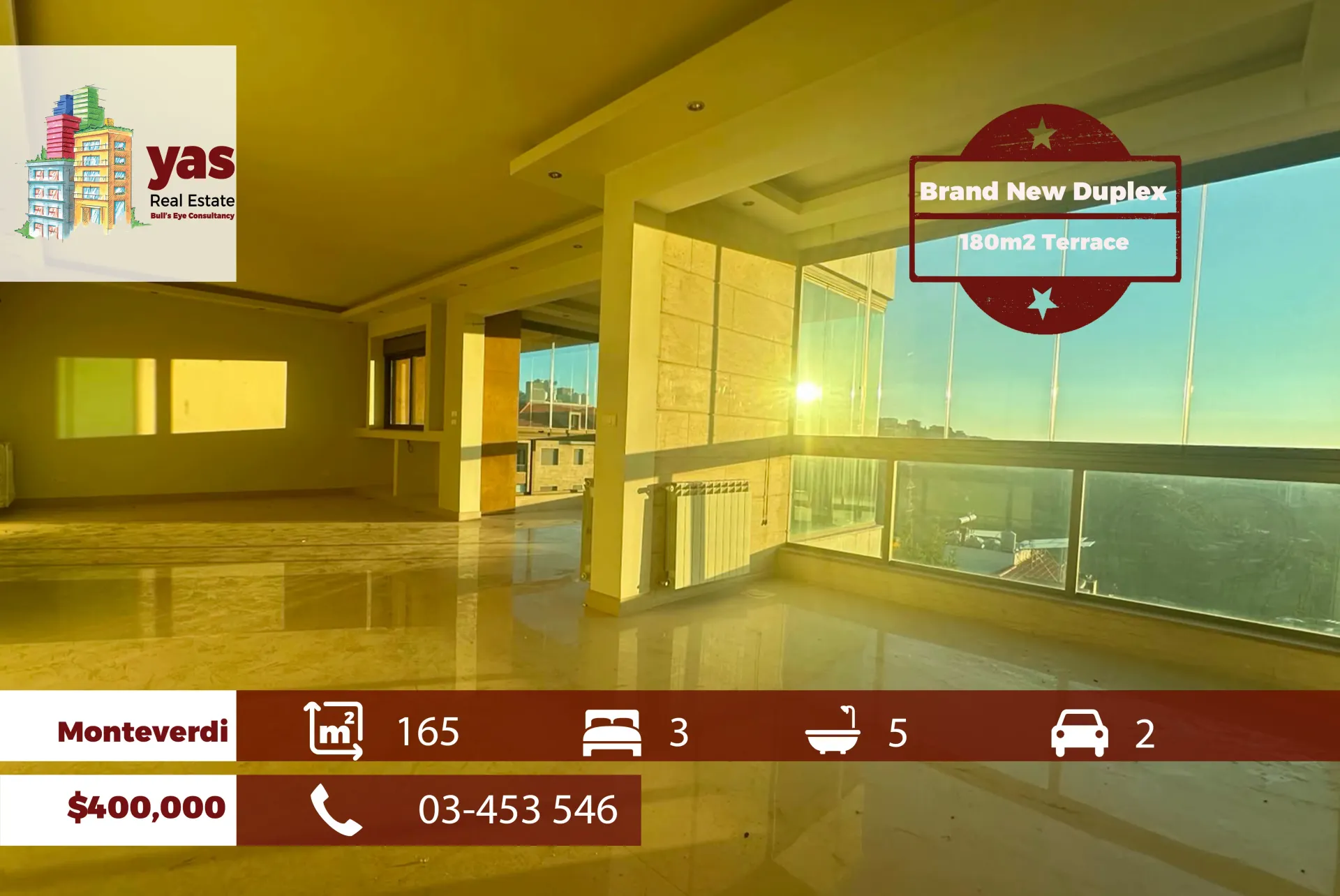 Apartment for Sale in Montiverdi - 3 bed, 5 bath