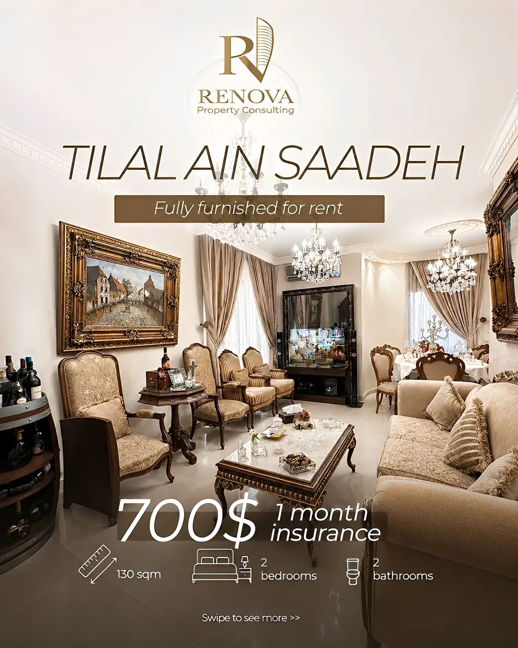Apartment for rent in Tilal Ain Saadeh, Metn, Lebanon