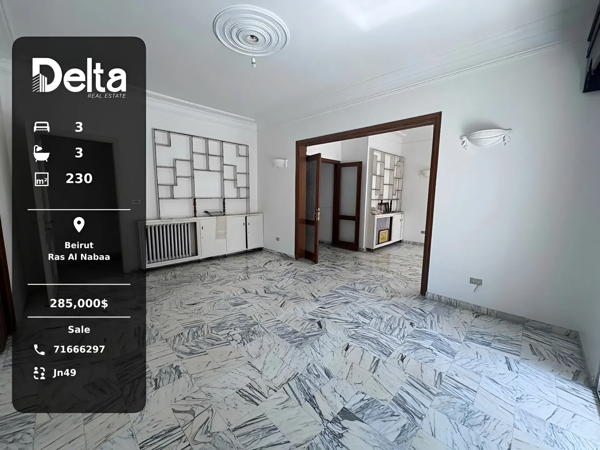 Apartment for sale in Ras al naba'a, beirut, lebanon