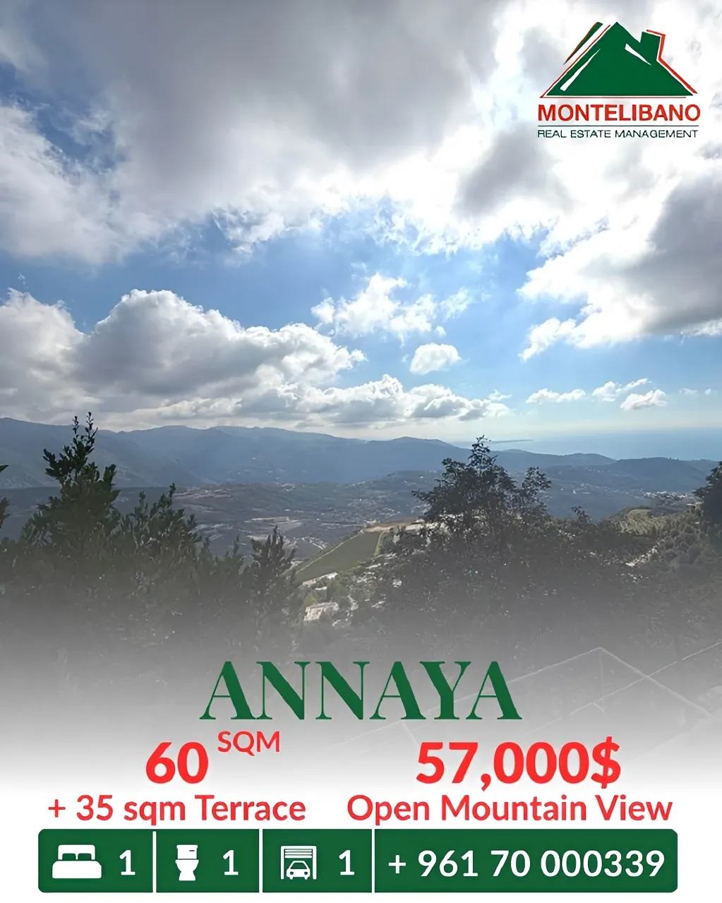 Apartment for sale in Aannaya