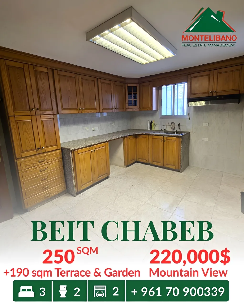 Apartment for sale in Beit Chabeb, Lebanon